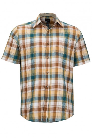 Marmot Men's Notus Short Sleeve (SS) Shirt - Dark Maple