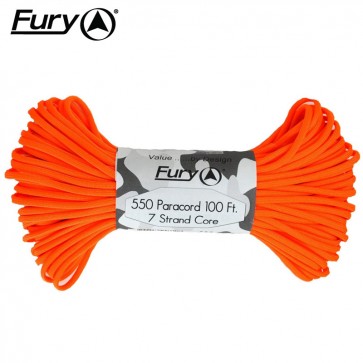 Fury Paracord 30m - Neon Orange