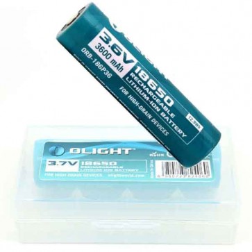 Olight 3600mAh 18650 protected Li-ion rechargeable battery
