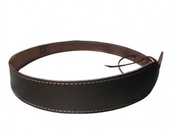Plain Leather Rifle Sling with Full Length Stitching