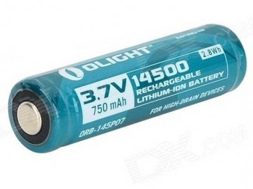 Olight 750mAh protected Li-ion 14500 rechargeable battery