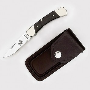 Mustang Herald Knife Folding Knife With Leather Pouch